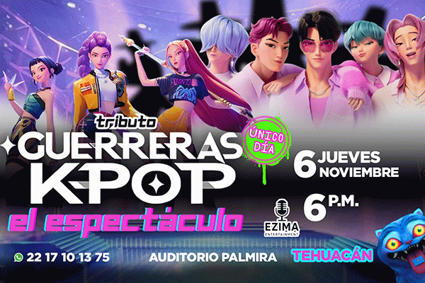 Tributo Guerreras K- Pop  el espectáculo, Tehuacán